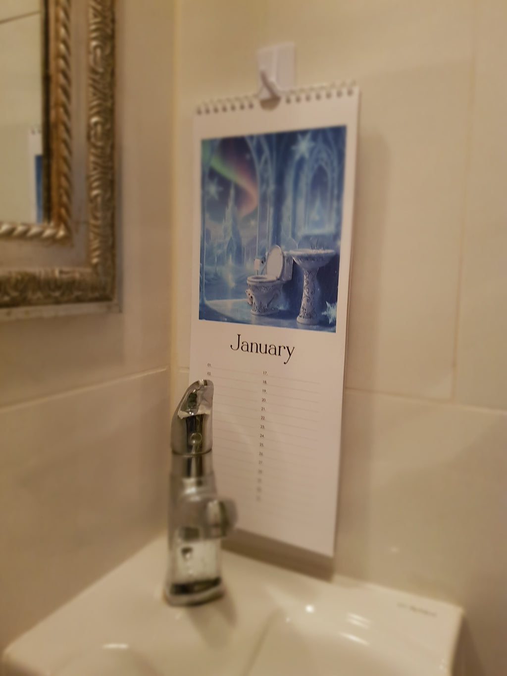 Fantasy Bathroom Birthday Calendar