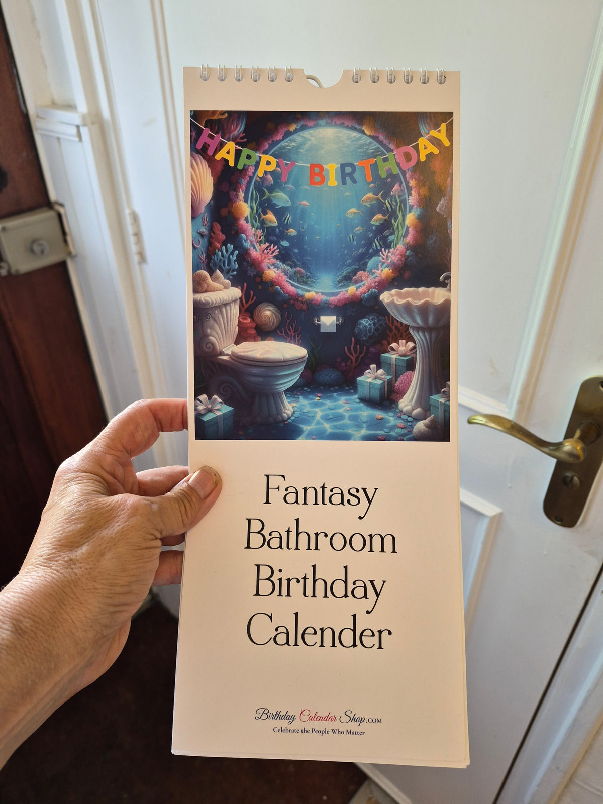 Fantasy Bathroom Birthday Calendar